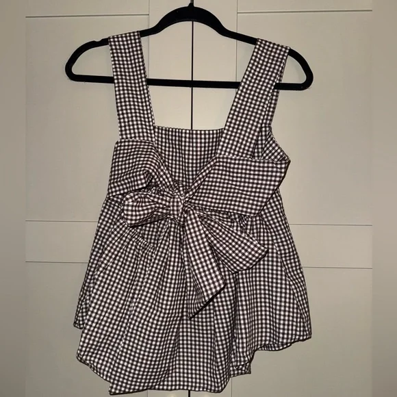 Brown Pleated Tank - Picture 6 of 7